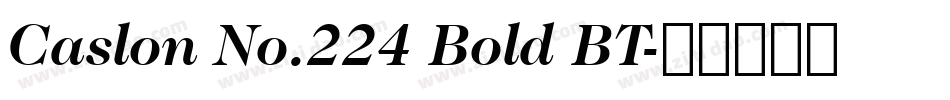 Caslon No.224 Bold BT字体转换